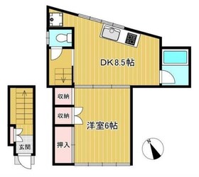 梅島駅 徒歩1分 2階の物件間取画像